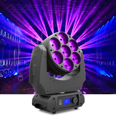 7x40w RGBW 4 In 1 Beam Wash LED Bewegliche Kopflichter mit Zoom Dj Club Disco Light