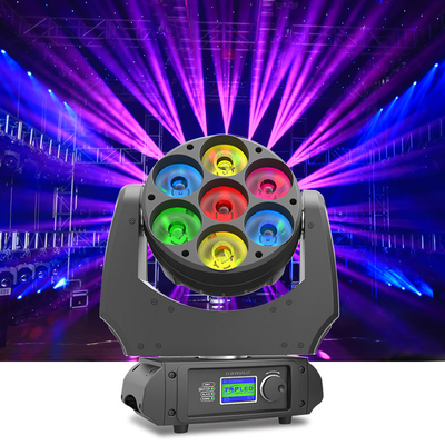 Mini Stages DJ LED bewegliches Hauptstrahln-Wäsche-lautes Summen 4 des licht-Bienen-Augen-7pcs 40w DMX in 1 RGBW 7x40w