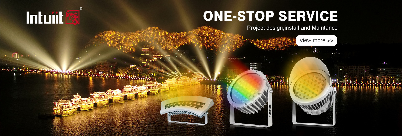 Goboprojektor im Freien