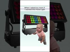 Also, ich habe meine Mutter gefragt, ob ich einen Flutlichtstrahler kaufen darf...