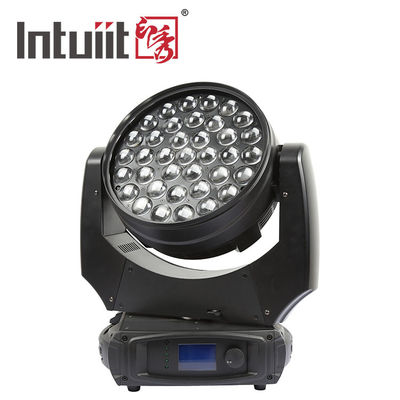 Professionelle 37x10W RGBW 4in1 LED Zoom Wasch bewegliche Kopfbeleuchtung DMX512 Bühnenbeleuchtung für DJ Disco Veranstaltung Hochzeitsparty Show