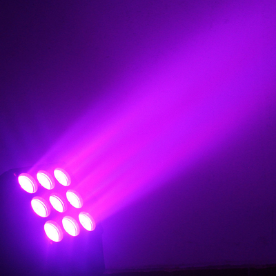 Berufs-3x3 Matrix-Licht 9x10W RGBW 4 der Platten-LED in 1 bewegendem Hauptlicht für DJ-Disco