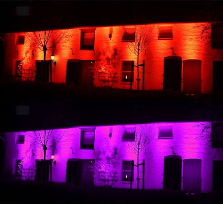 DMX512 8x10w RGBW 4in1 IP65 Wasserdicht DJ Hochzeitsbühne Stadt Wandspüler Außen LED Waschflutlicht