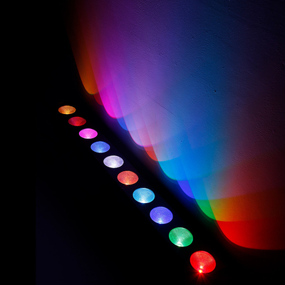 10x9W RGB DMX 3in1 LED-Wandwaschlicht Linearbar Waschmaschine Bühnenbeleuchtung