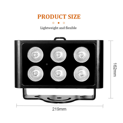 6x5W Außenwasserdicht DMX512 RGBW Scheinwerfer LED Villa Innenhof Gebäude Brücke Projekt Landschaftsbeleuchtung Farbe Scheinwerfer