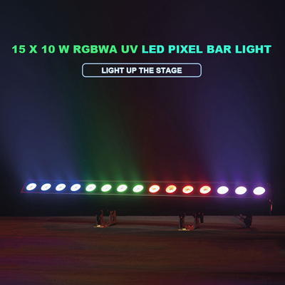 DMX Bühnenlicht Außen Pixelsteuerung LED-Barlicht 15x10W RGBWA-UV für Disco Hochzeitspark