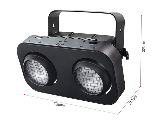 Bühnenpublikumslicht 2-Augen RGBW 4in1 Led Cob Blinder 200W für Disco Bühnenleuchten