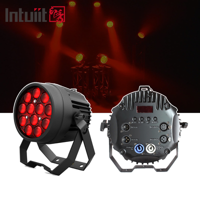 12x10W RGBW 4in1 Außen IP65 Wasserdicht Schwerguss Aluminium Flat Led Par Licht