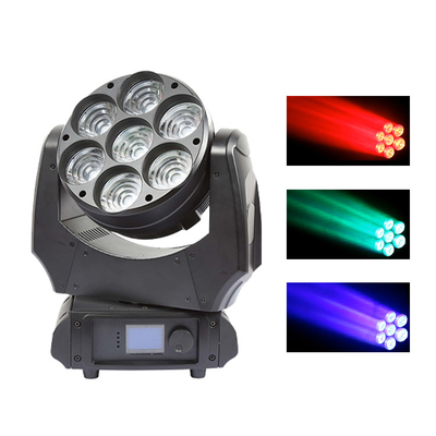 LED-Lichter 7x40w RGBW 4in1 Sharpy Beam mit Zoom Wasch Bühnenbeleuchtung DJ-Leuchten