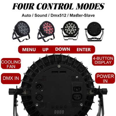 Professionelle Bühnenleuchte 82W RGB 24*Tri-3W Indoor DMX512 Slim Flat Led Par Light