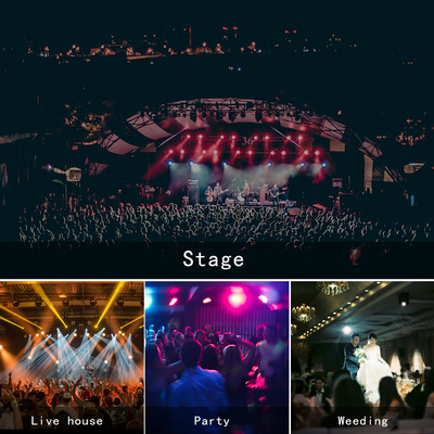 Mini-LED-Bewegungskopf DJ Bühnenlicht RGB-Strahllicht DMX 512 Stimme aktiviert Strobe-Effekt Disco Party Lichter für Wed