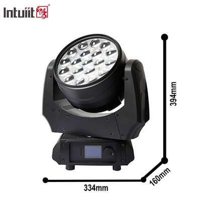 LED Bewegliche Kopflichter Wasch Zoom 19X10W RGBW 4 in 1 LED Zoom Wasch Bewegliche Kopf dj Disco Bühnenlicht