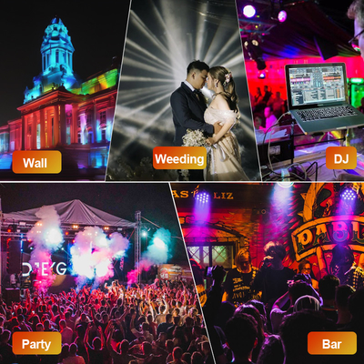 DMX512 Disco-Beleuchtung Partys DJ Nachtclub Bühnenlichter RGBW 16x5w Wandwasch LED-Bar