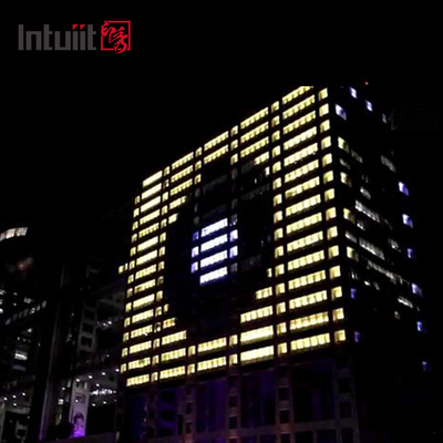 12X3W Neues Design Außen-LED-Wandspüler IP65 Wasserdicht DMX RGBW LED-Wandspüler Licht für Architekturgebäude