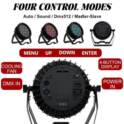 90w RGBW DMX512 4-in-1 LED Par-Lichter Bühnenbeleuchtung für DJ Disco Bar Party