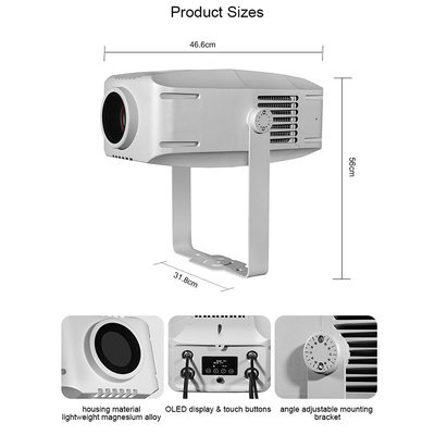wasserdichter Gobo-Projektor 240V IP65 im Freien auf errichtendem Boden