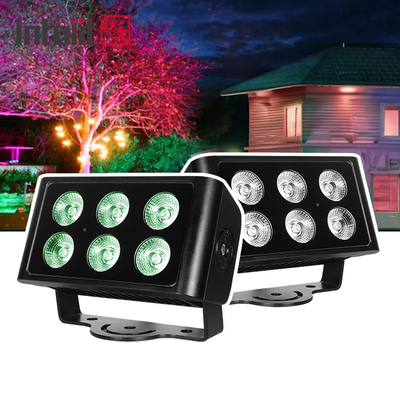 6x5W IP65 wasserdicht RGBW 4IN1 Außenlandschaftslicht LED DM512 Steuerung