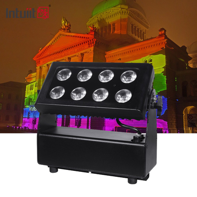 IP65 8x15w 4in1 LED Stadtfarbe Außenwaschmaschine Batterie Flutlicht für Vergnügungspark