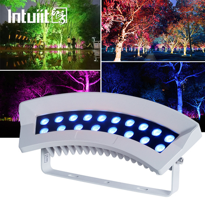 36W RGBW Baum Flutlicht IP65 Wasserdicht Außen Farbenfrohe Led Spot Garten Landschaftsbeleuchtung