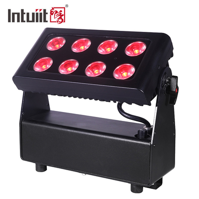 8X15W RGBW 4-in-1 LED-Uplights Batteriebetriebene Bühnenleuchten DJ-Leuchten Fernbedienung und DMX-Steuerung