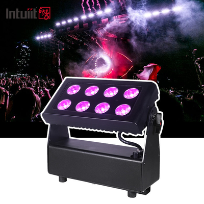 8X15W RGBW 4-in-1 LED-Uplights Batteriebetriebene Bühnenleuchten DJ-Leuchten Fernbedienung und DMX-Steuerung