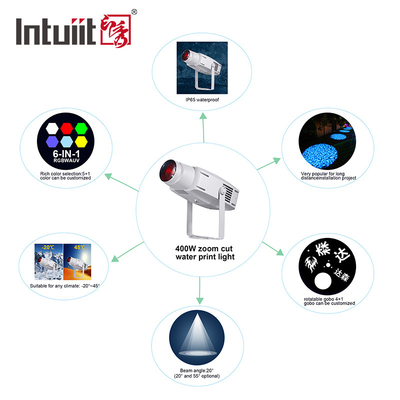 400W Outdoor-Wasserwelle Led Gobo Projektor Licht mit IP65 Für Freizeitpark