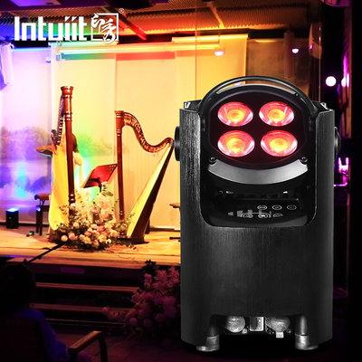 4x12W 4-in-1 RGBW Dj Hochzeitsbatterie LED-Aufleuchtung WIFI drahtlos Dmx Disco Bühnenlicht