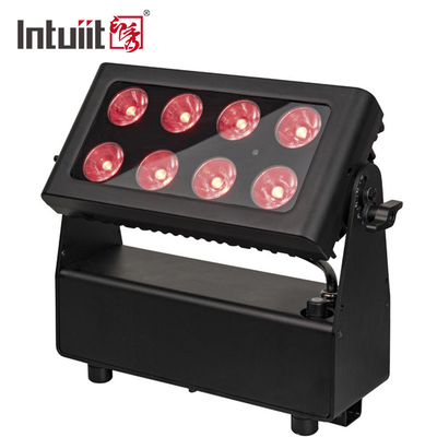 8*15W RGBW 4 In 1 Batteriebetriebene LED-Quadratparlicht Außenwasserdicht Bühnenlicht DMX-Steuerung DJ Disco-Ausrüstung Beleuchtung