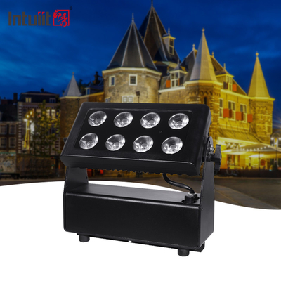 Wasserdichtes, mit Batterie betriebenes Stadtlicht Farbwaschbeleuchtung Projektor 8X15W RGBW LEDs DMX512 Steuerung Led-Bühnenleuchten