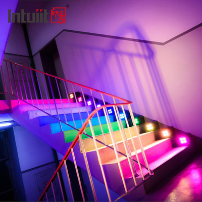 IP54 Mini Uplights 4X12W Akku-Spotlight 4 LEDs Wireless DMX & IR Fernleuchten Disco Club Party Bühnenlicht