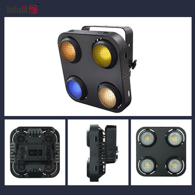 400W Wasserdichte 4-Augen-Blinder-Scheinwerfer mit RGB Warmweiß Bernstein Farben für Bühne LED Blinder IP65 Publikumslicht
