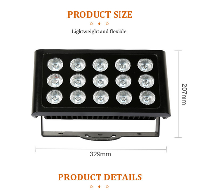 Wasserdicht IP65 Stadtfarbe COB 80W RGBW Außen Led Wandwasch Flutlicht