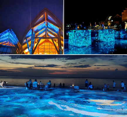 400W Außen-Außen-Wasserdichtes LED Gobo Logo Bild Werbung Rotator Projektion Projektor Licht