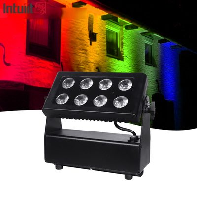8X15W RGBW 4-in-1 LED Wasserdichtes Scheinwerfer DMX Steuerung Flat Scheinwerfer Hintergrund Wand Waschlicht Bühnenlicht