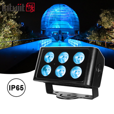 6x5W 4in1 RGBW LED DMX Wandwaschlampen IP65 Außen LED Stadtfarbenlicht Bühnenperformance DJ Party Licht