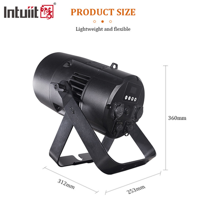 200W COB LED Licht Linear Zoom 10 bis 55 Grad RGBW Theater Konferenzraum Flutlicht DMX LED Par