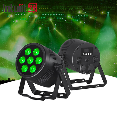 Wasserdicht drahtlos DMX Außen 7x20W RGBWA UV 6in1 IP65 LED Par Light Aufleuchtung Außen