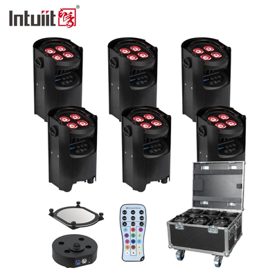4x12W 4 in 1 RGBW Led Uplights Bühne Par Party Batteriebetriebene Wireless Par Led Hochzeit Dj Uplights
