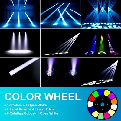 Hersteller Großhandel 200W LED Beam Moving Head 8 + 4 Prism DMX Bühnenlicht für DJ Disco Bar Party