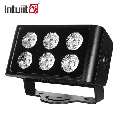 Outdoor Wasserdichte 6x5W City Color LED Wandfluter Licht 4in1 RGBW Flutlicht für Hotels & Gebäude DMX512 Steuermodus