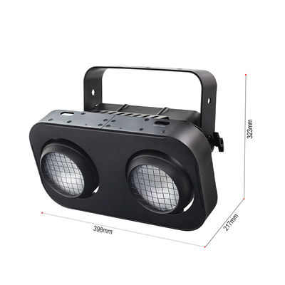 2 Augen LED Blinder Strobe Wash DJ Scheinwerfer DMX 200W Kalt-Warm-Weiß Publikum Beleuchtung für Kirche Veranstaltungsort