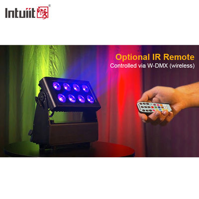 8x15W Batteriebetriebene LED-Flood-Licht Outdoor Wireless RGBW 4in1 Wiederaufladbare Aufleuchtung Par Luces LED para Fiestas DJ