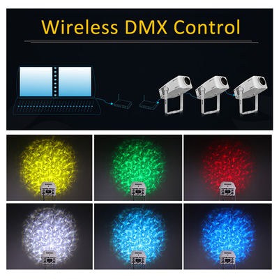 100W Außenwasserdichtes LED-Projektor Wasserwelle Blau Dynamische Welle Bühneffekt Gobo Licht Projektionsleuchten