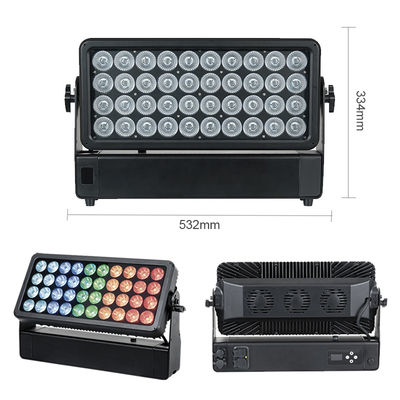 Wandwaschlampe 40x10W RGBW 4-in-1 wasserdichtes Scheinwerferlicht für City Stage Park Aluminium Wasch Led Beleuchtung