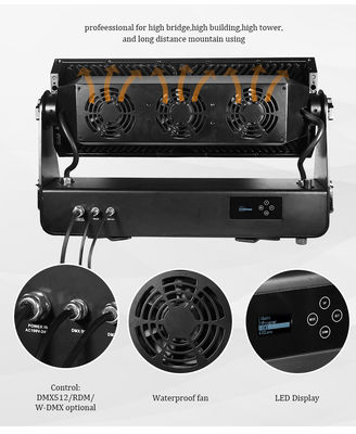 1500W IP65 wasserdichtes Außenwaschlicht RGBW 4in1 Stadtfarbe LED-Waschlicht für Hintergrund-Floodlight