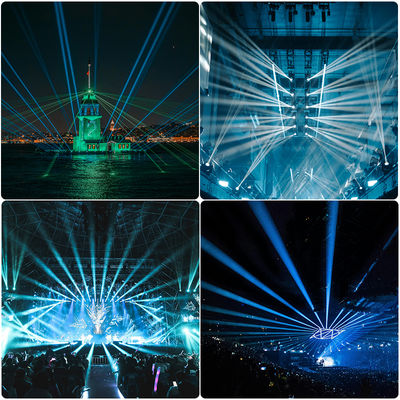 100W Laserlichtquelle individuell angepasste Bühnenprisma Laserstrahl 100w DMX512 gesteuertes Licht Bewegendes Kopf Laserlicht IP66