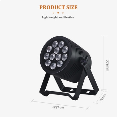 IP65 LED Par Scheinwerfer Wasserdicht IP65-zertifiziert Outdoor 12x20W RGBWA-UV 6in1 Bühnenlicht DMX512