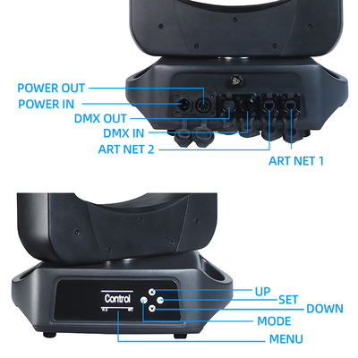 2025 BSW 280W LED Bewegtes Bühnenlicht DMX512 Beam Spot Wash 3in1 für DJ Disco Show CMY