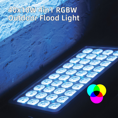 IP65 40x10W RGBW LED Stadtbühnenlicht Außen Gebäude Projektionsfluter Architektonische Beleuchtung
