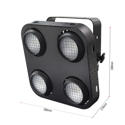 IP65 2in1 Amber & Warmweiß Wasserdichter Cob Bühnenblender 4x90W 4Eyes Publikum Dmx512 LED COB Blinder Licht